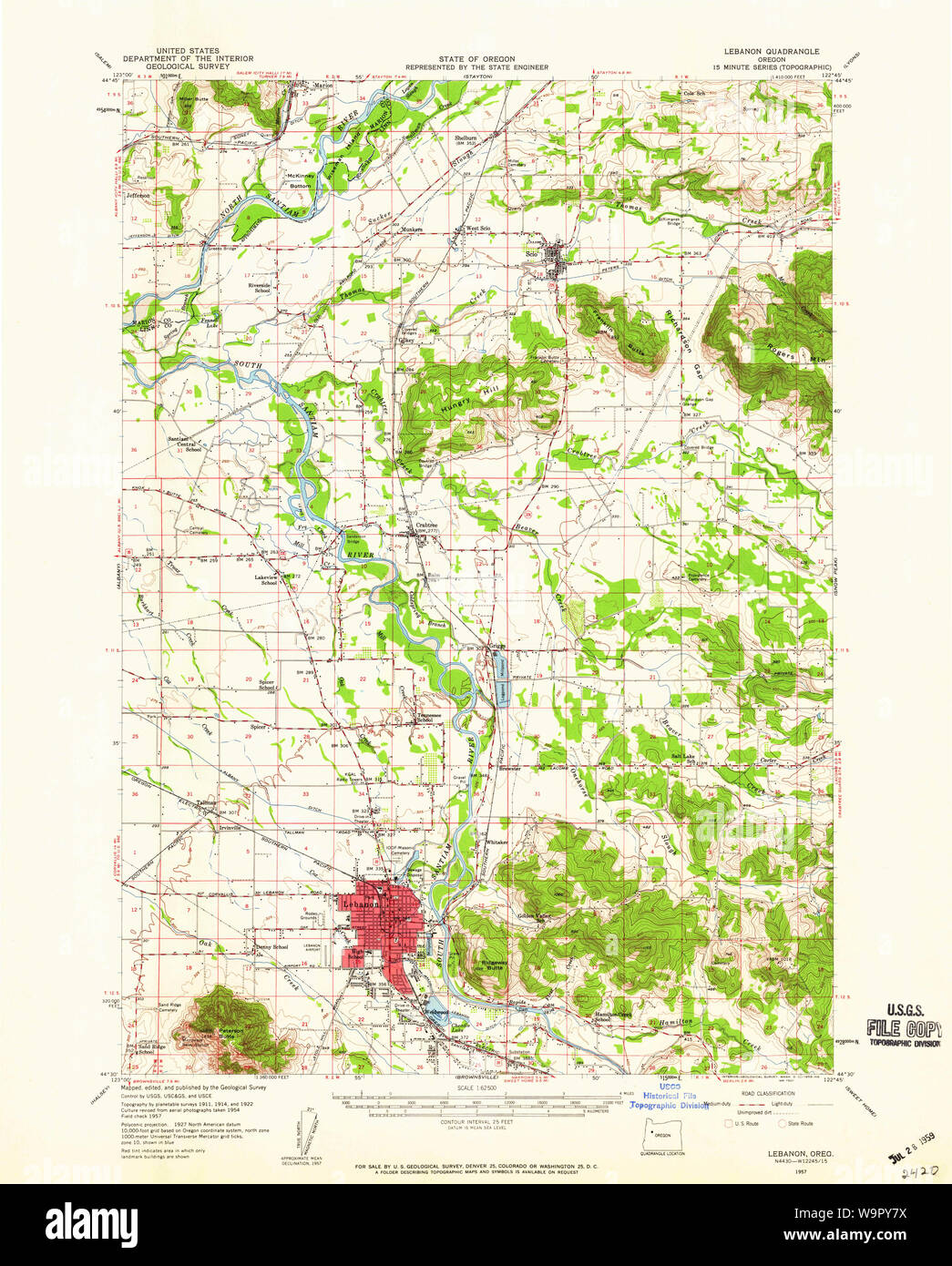 Map of lebanon oregon hires stock photography and images Alamy