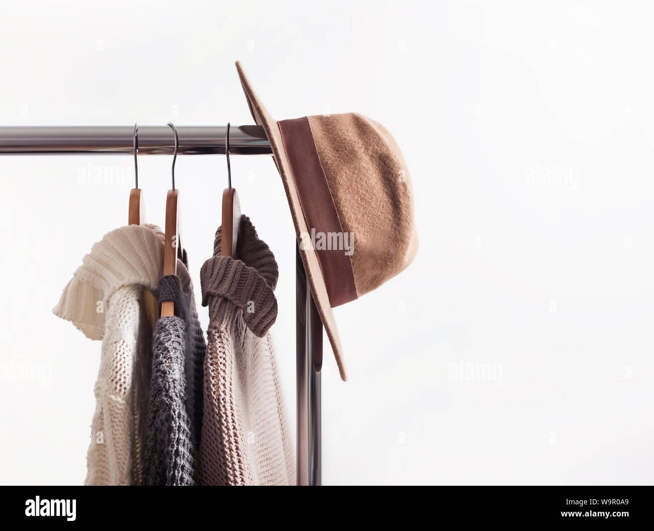 white felt hangers