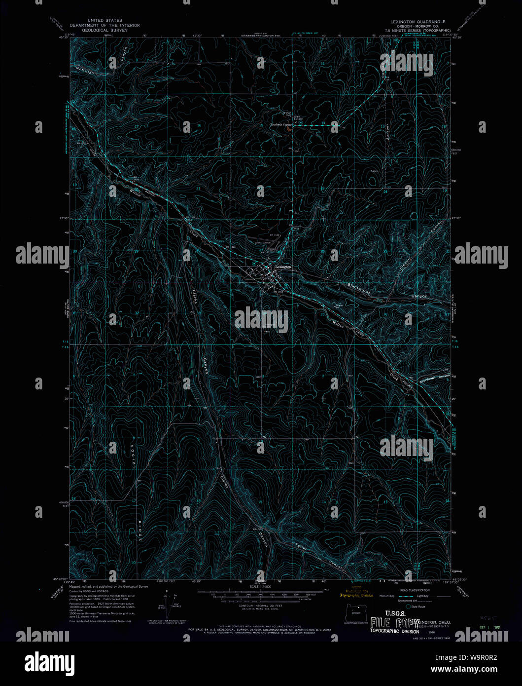 Lexington oregon map hires stock photography and images Alamy