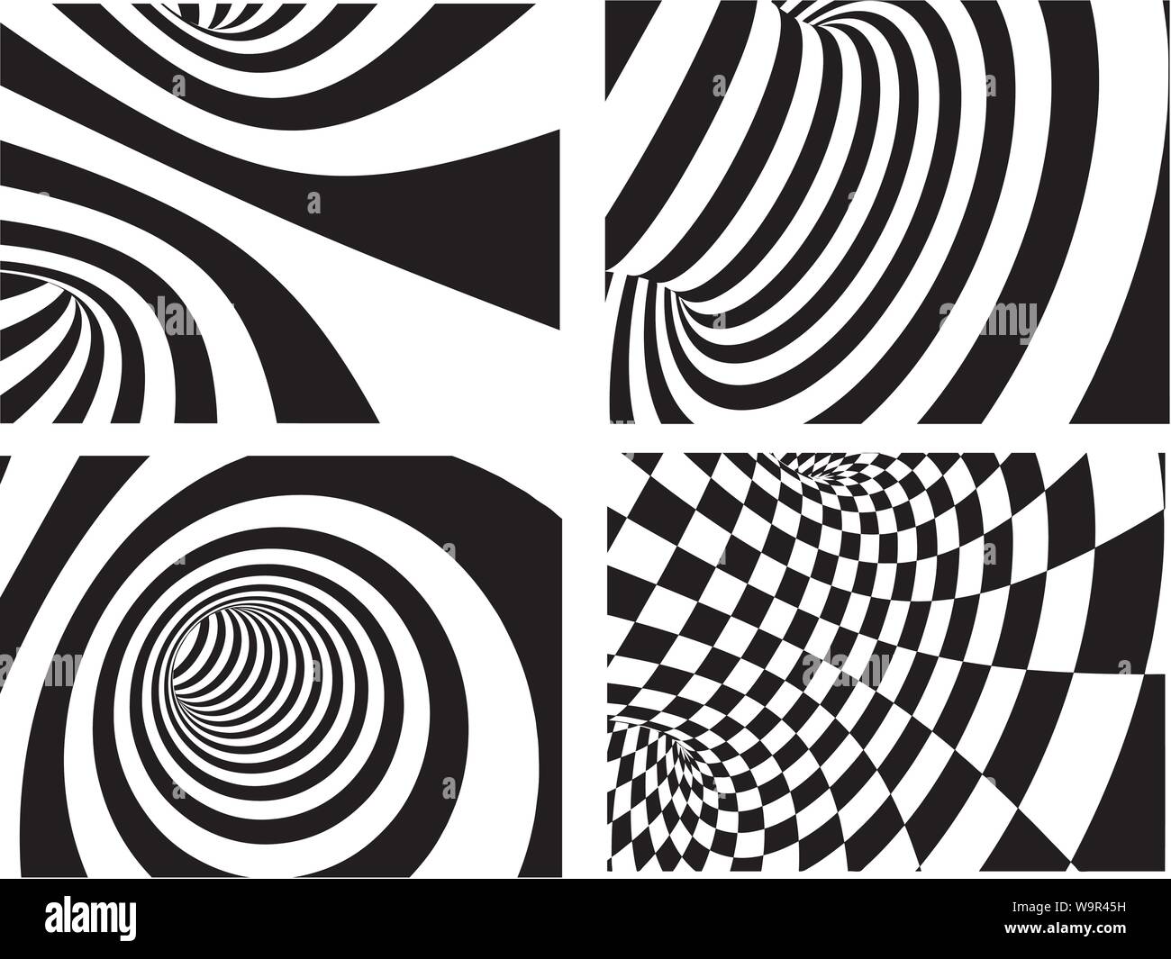 Abstract vector background - black and white Stock Vector Image & Art ...