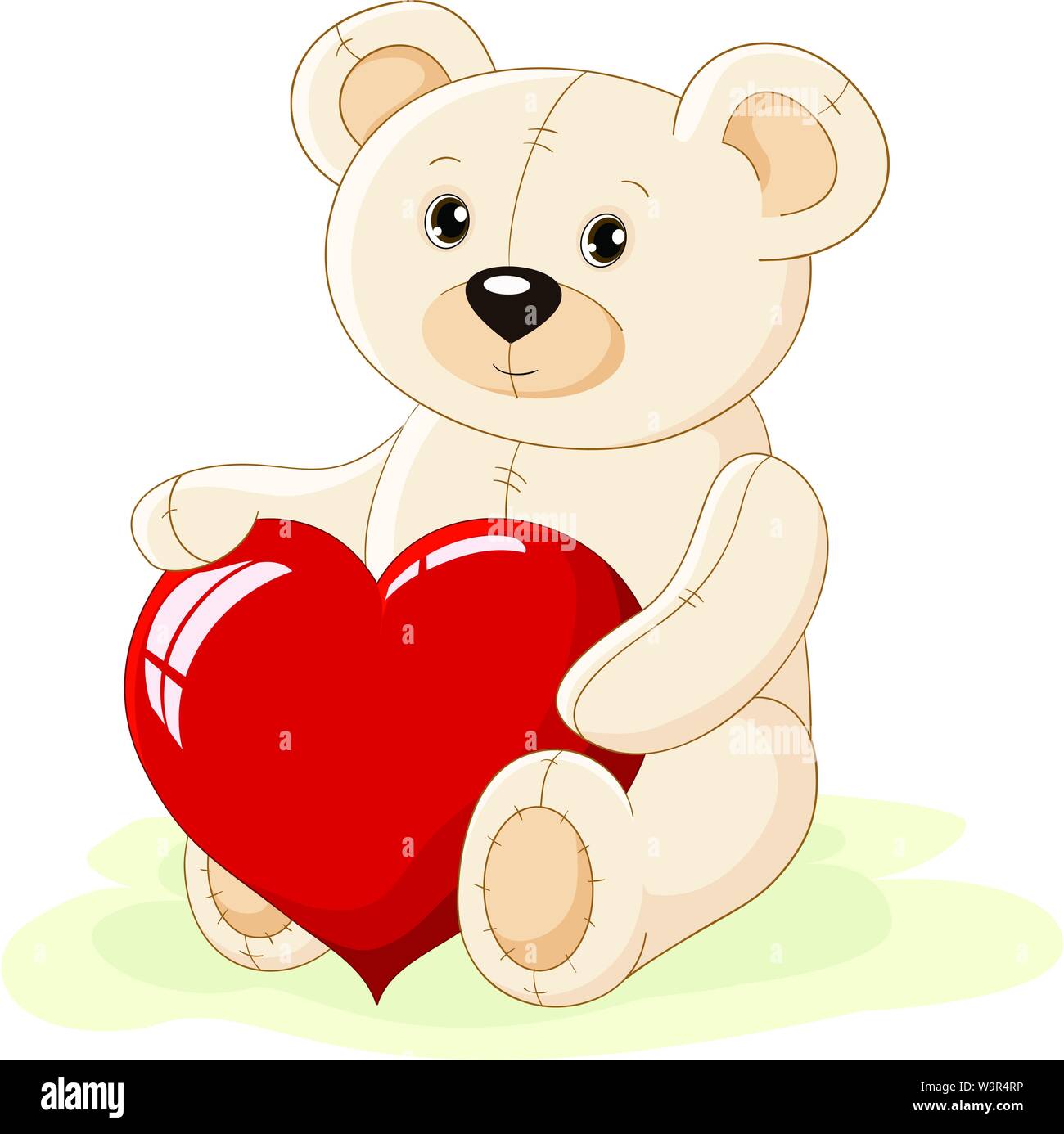 red cute teddy bear