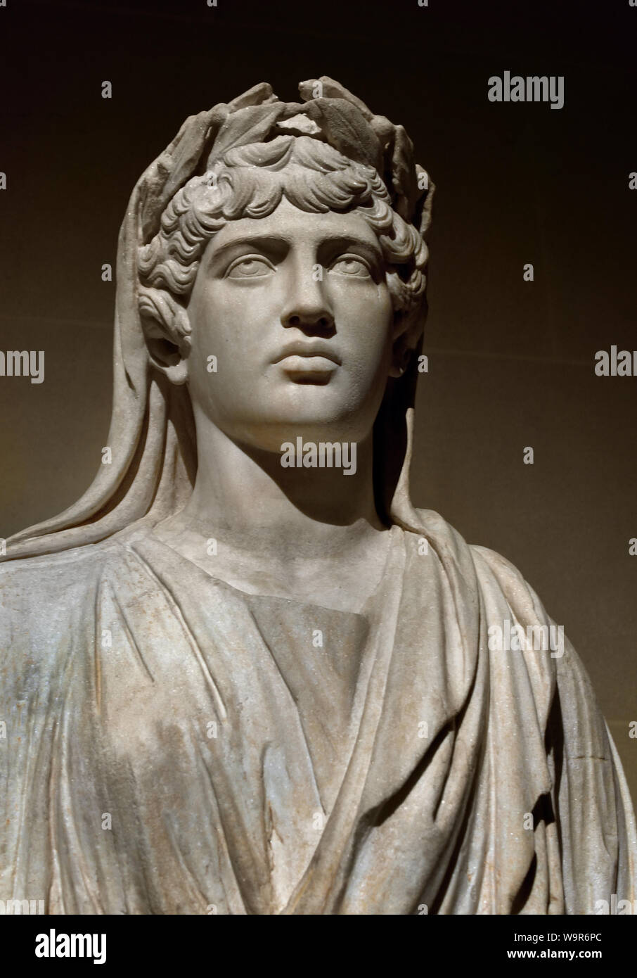 Antinous 111 – 130 AD Bithynian youth and the favorite of the Roman emperor Hadrian Roman Rome Italy Italian 111 – 130 AD Stock Photo
