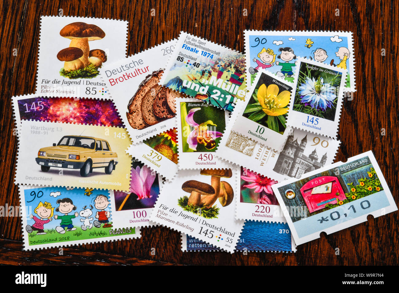 German postage stamps Stock Photo