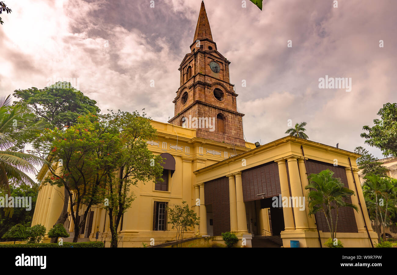 Exterior of St. John Church  which is the third oldest church of Kolkata that was consecrated in 1787 . Stock Photo