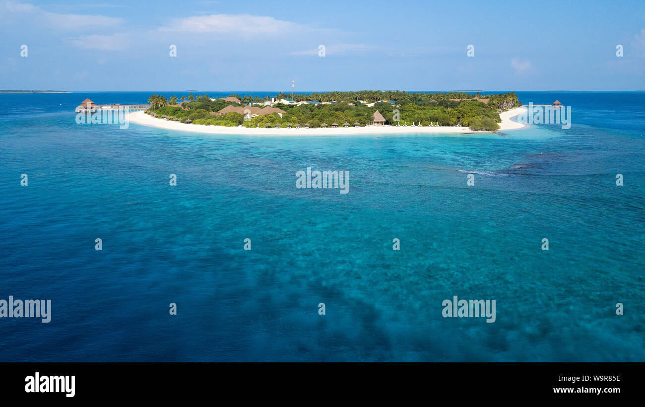 Maldive Island of Filaidhoo, Raa Atoll, Maldives, Indian Ocean, Asia, Filaidhoo Stock Photo