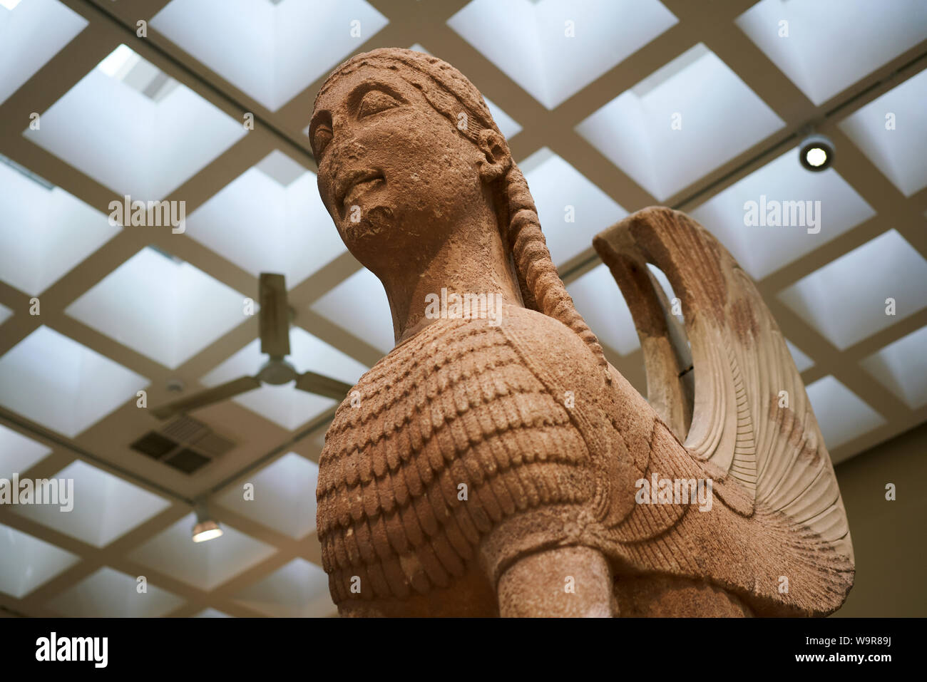 Sphinx sculpture in Delphi museum Stock Photo