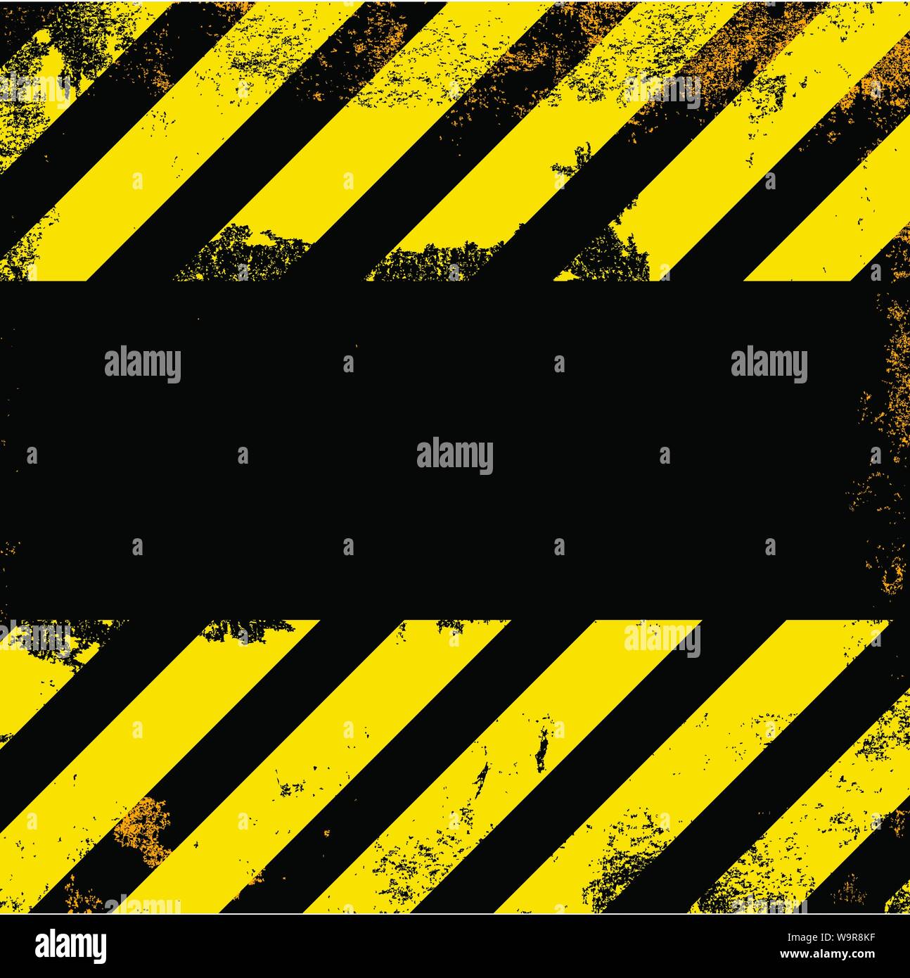 Vector grunge background with yellow stripes on black background Stock ...
