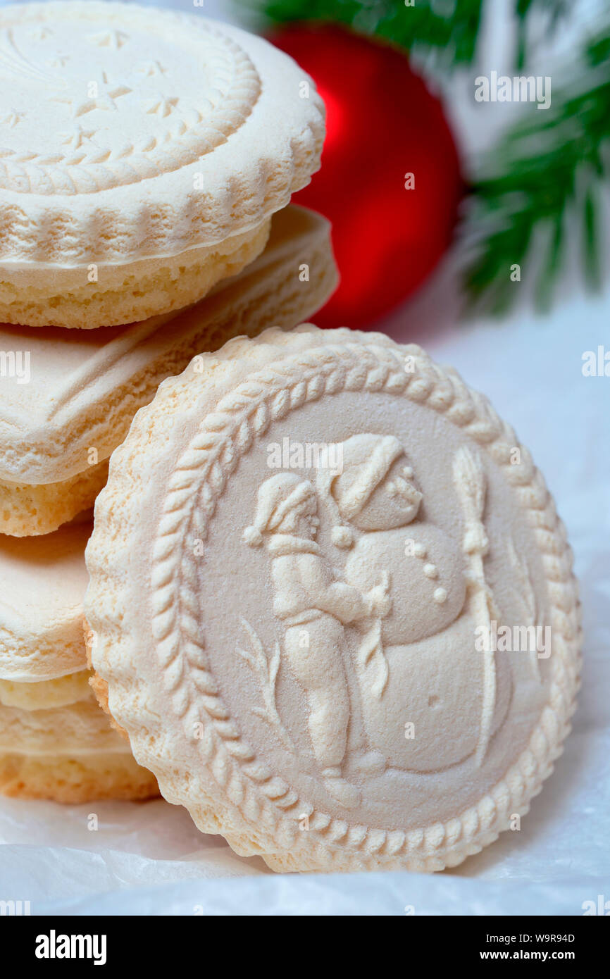 aniseed biscuit, Springerle Stock Photo