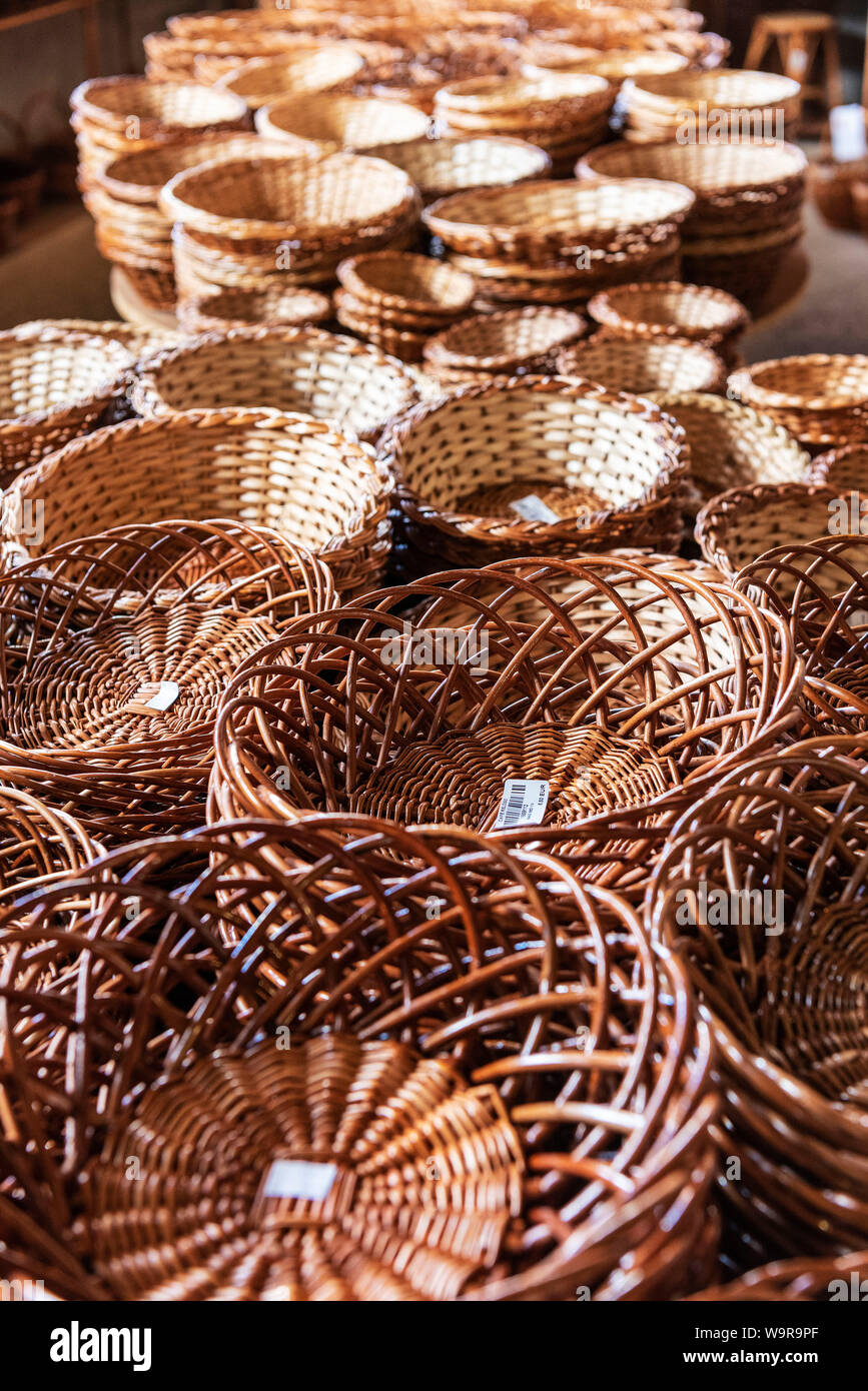 basketry, Camacha, Madeira, Portugal Stock Photo