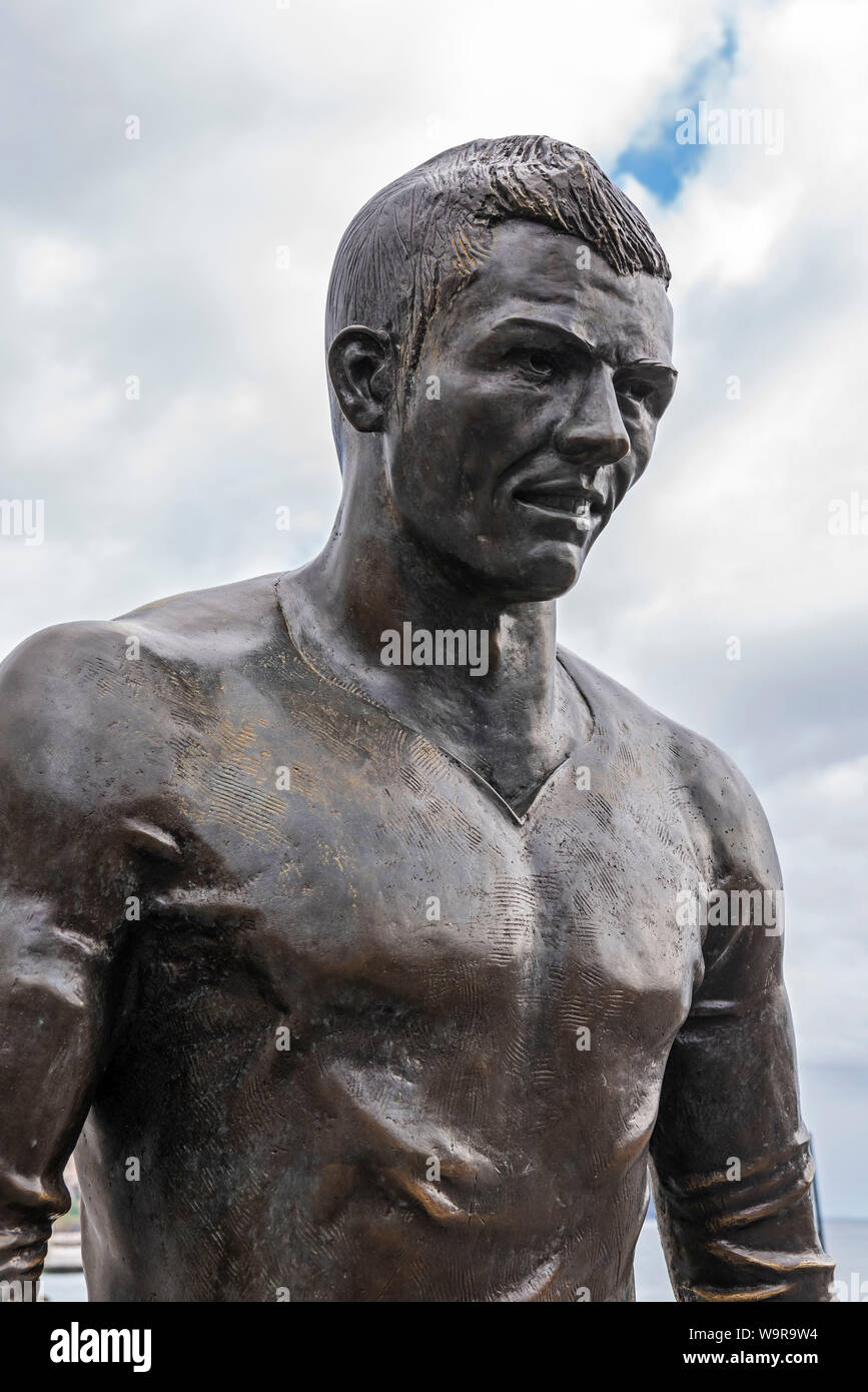 Cristiano Ronaldo memorial, Funchal, Madeira, Portugal Stock Photo