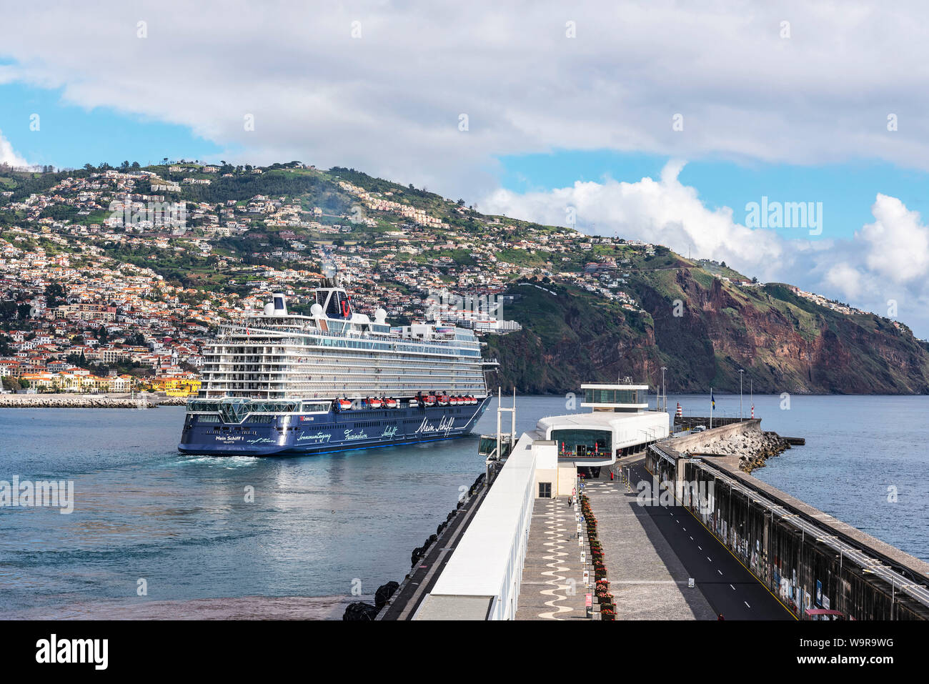 cruise ship, Funchal, Madeira, Portugal Stock Photo