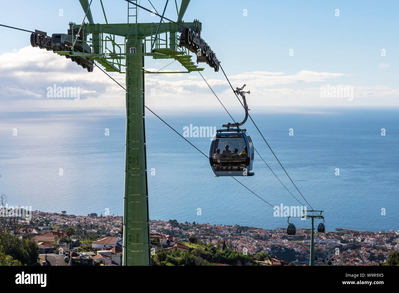cable car, Funchal, Madeira, Portugal Stock Photo