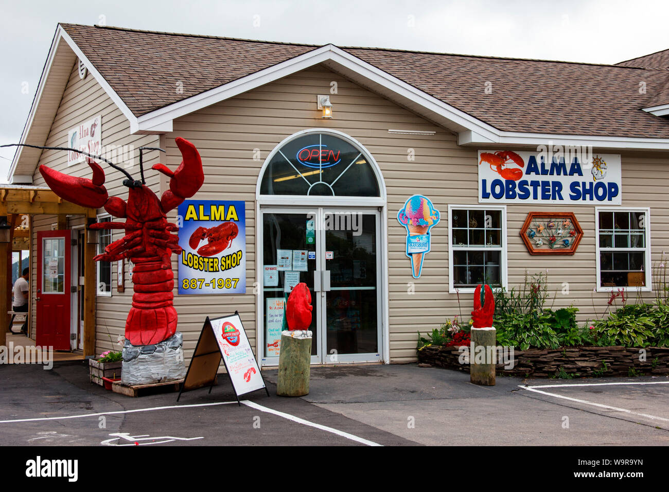 Lobster Shop, Alma, New Brunswick, Canada Stock Photo Alamy