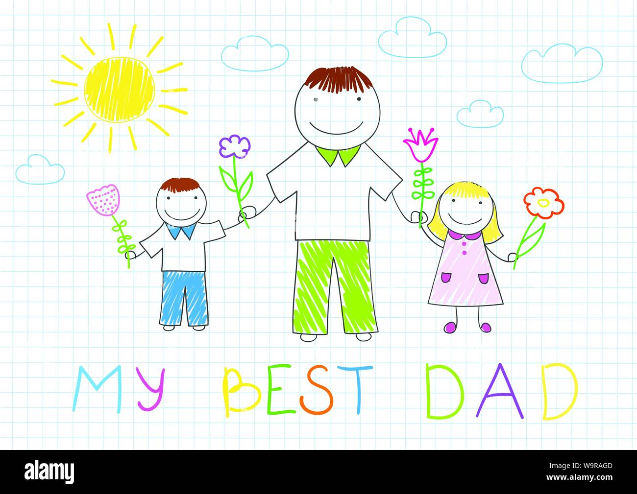 Doodle Fathers day Icons set Vector sketch  Stock Illustration  88315345  PIXTA