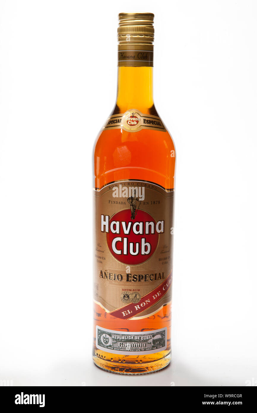 Bottle havana club cuban rum High Resolution Stock ...