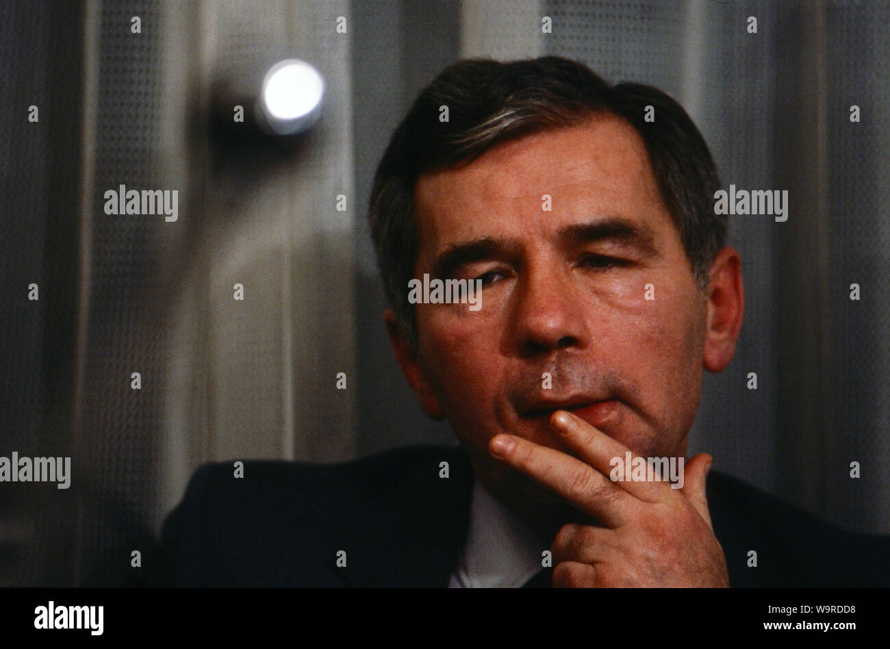 Gyula Horn, ungarischer Politiker, Außenminister, (1989-90) in Ungarn, Deutschland, 1990. Gyula Horn, Hungarian politician, foreign minister (1989-90) in Hungary, Germany, 1990. Stock Photo