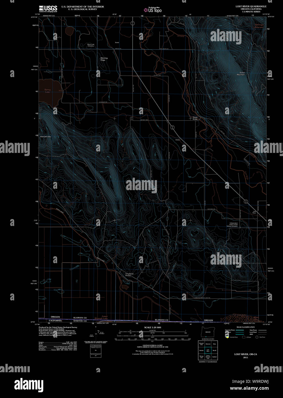 Map of lost river hires stock photography and images Alamy