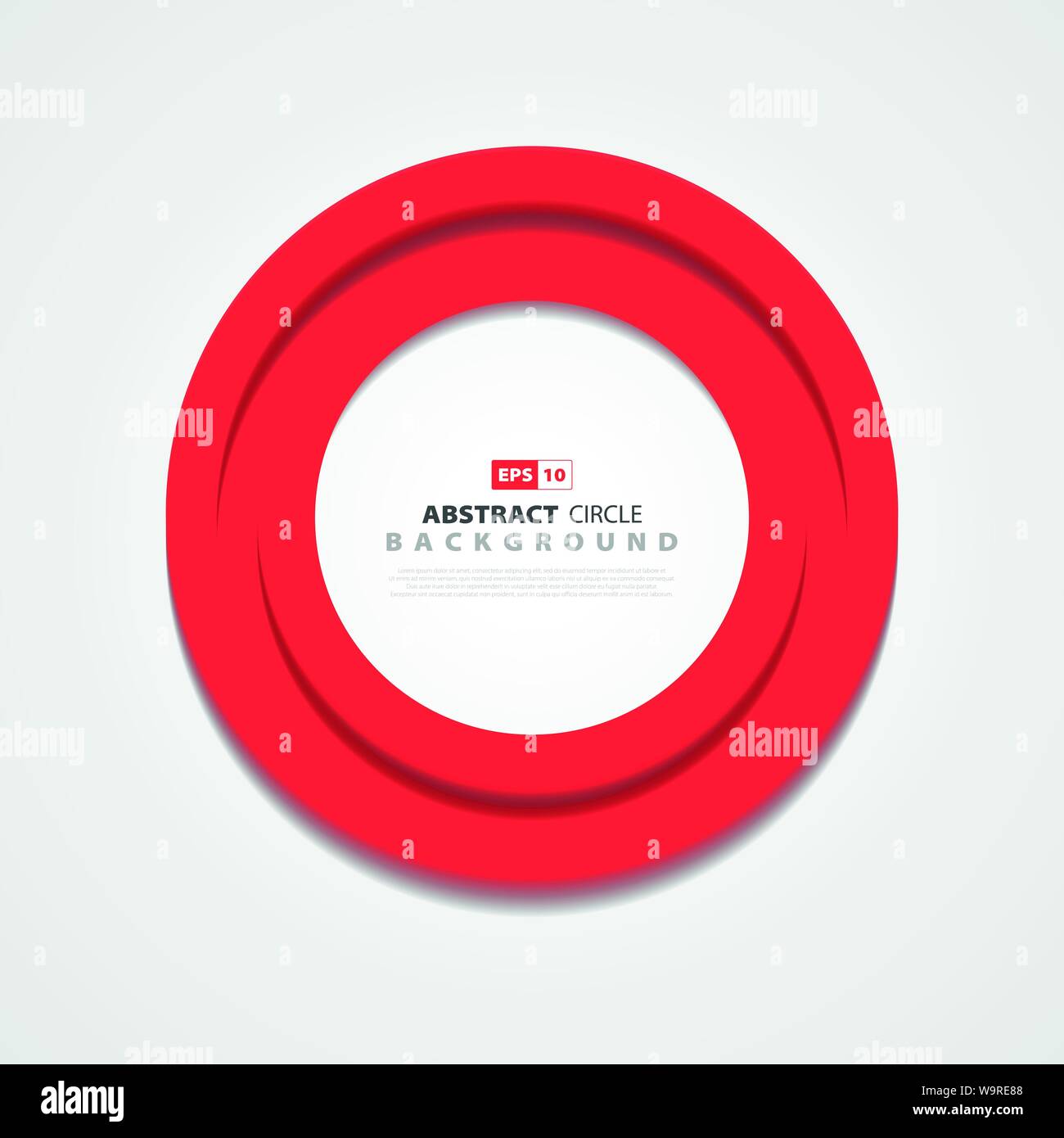 Abstract circle red cover design element. Use for element of art, template design, artwork, ad, poster, tool. illustration vector eps10 Stock Vector