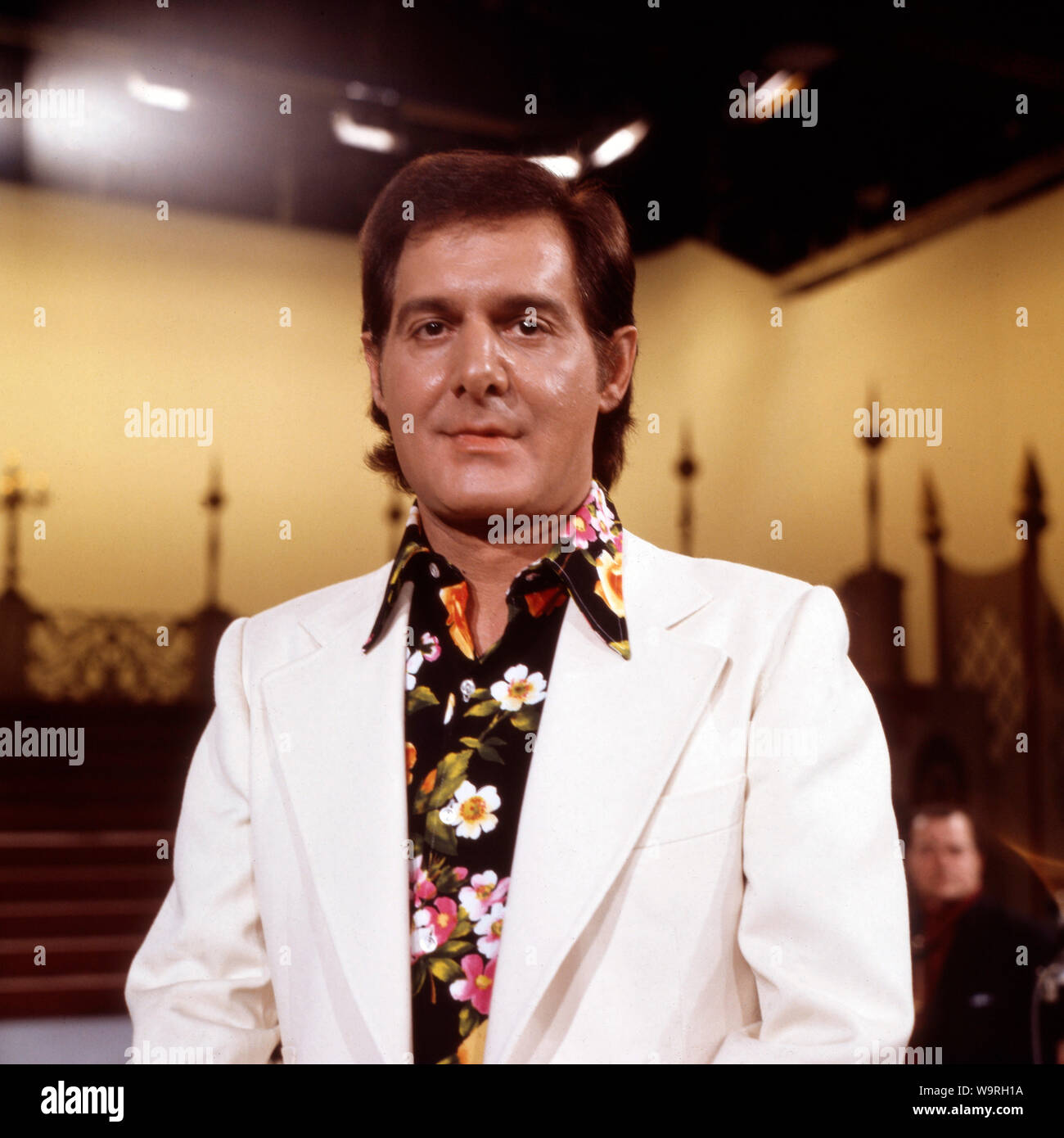 Mimmy Makulis, griechischer Schlagersänger, Deutschland ca. 1974. Greek schlager singer Jimmy Makulis, Germany ca. 1974. Stock Photo