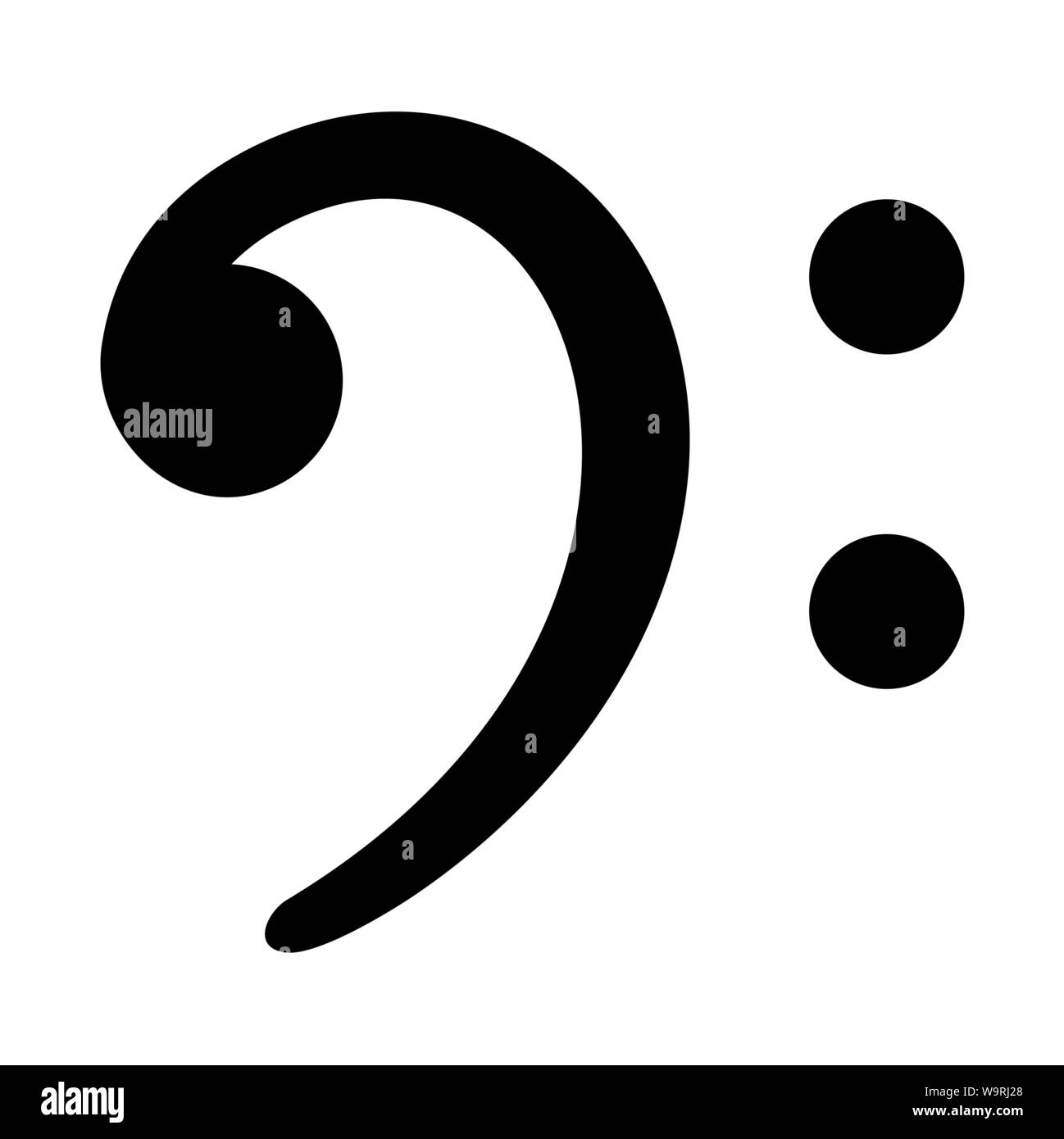 F Clef symbol Stock Vector Image & Art Alamy