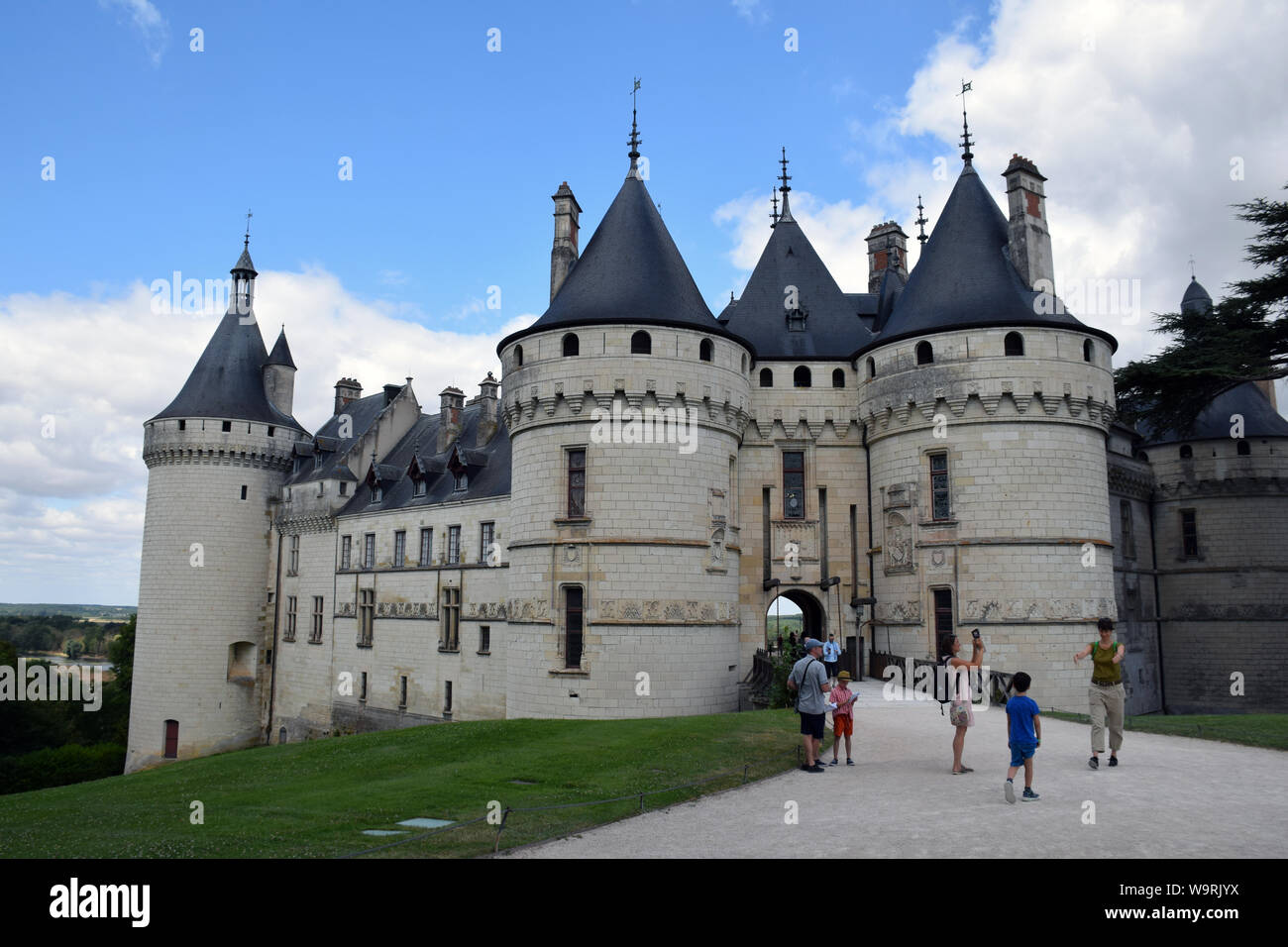 Chaumont-sur-Loire chateau, Loire Valley, France July 2019 Stock Photo