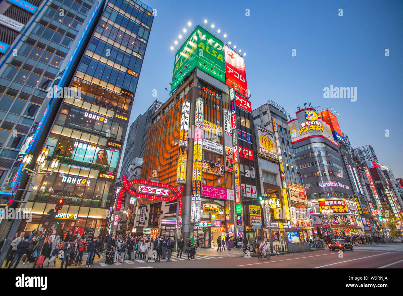 Japan, Tokyo City, Shinjuku Ward, Kabukicho Area, Yasukuni Dori Avenue, 30069946 *** Local Caption *** Stock Photo