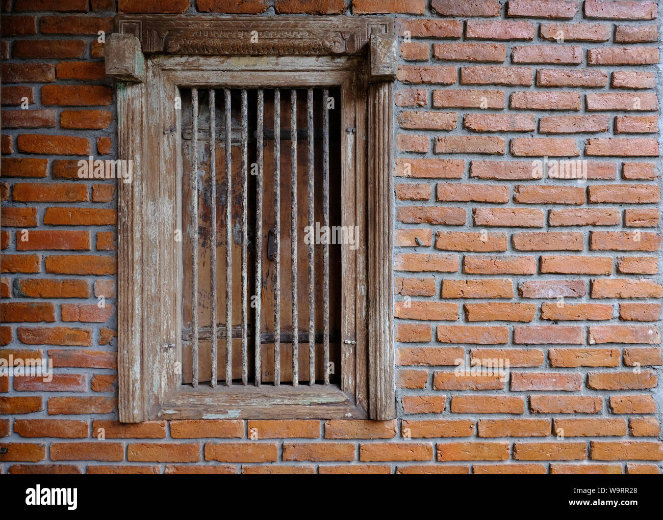 Old brick wall with brick window Stock Photo - Alamy