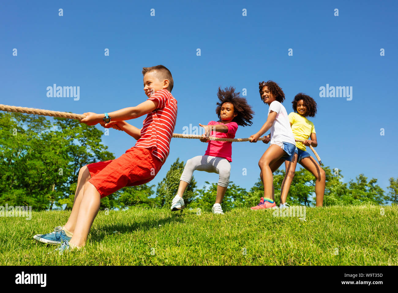 African children game rope hi-res stock photography and images - Alamy
