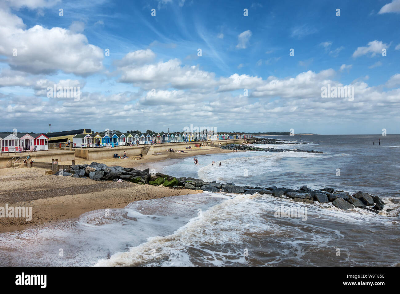 Southwold beach in East Anglia Stock Photo