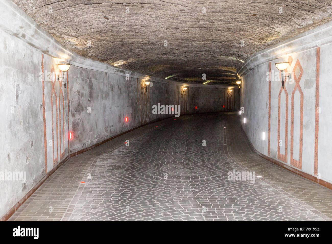 Tunnel Cricova Winery Chisinau Moldova Stock Photo Alamy