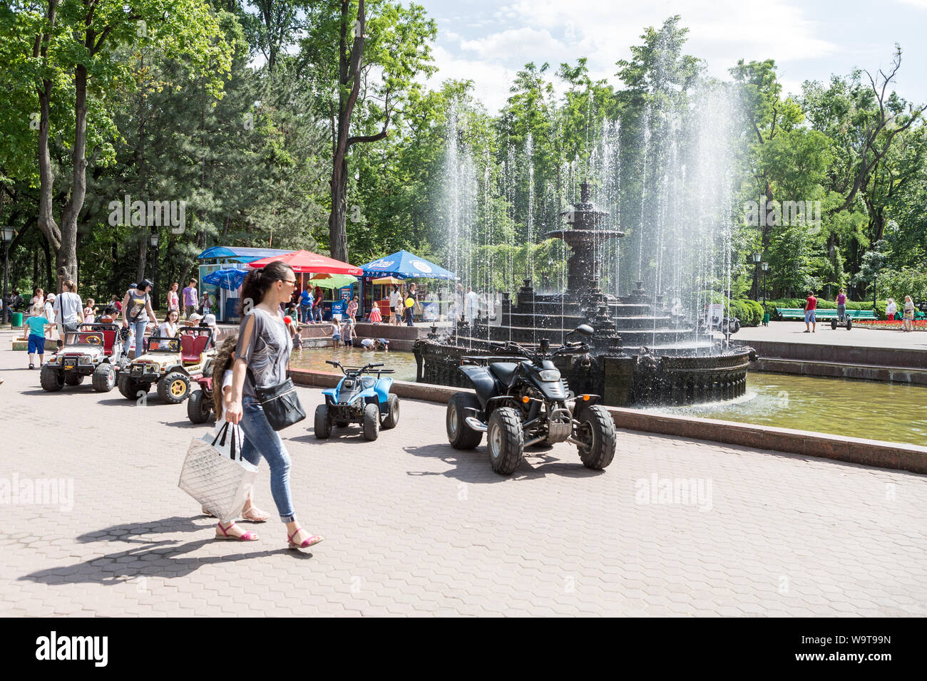 Pushkin Park, Chisinau, Moldova Stock Photo