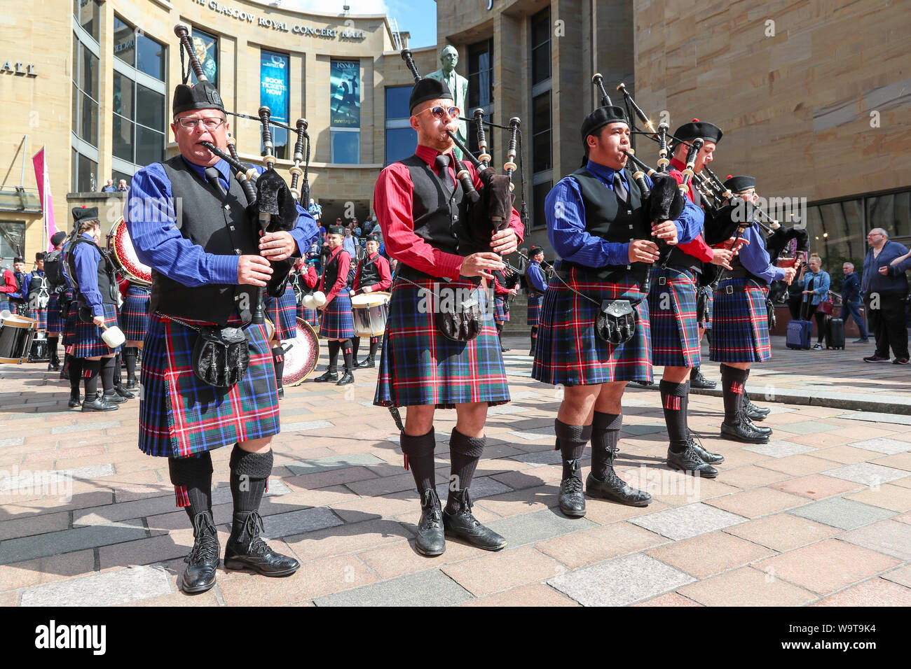 Glasgow, UK. 15 August 2019. Piping Live, thought to be the biggest ...