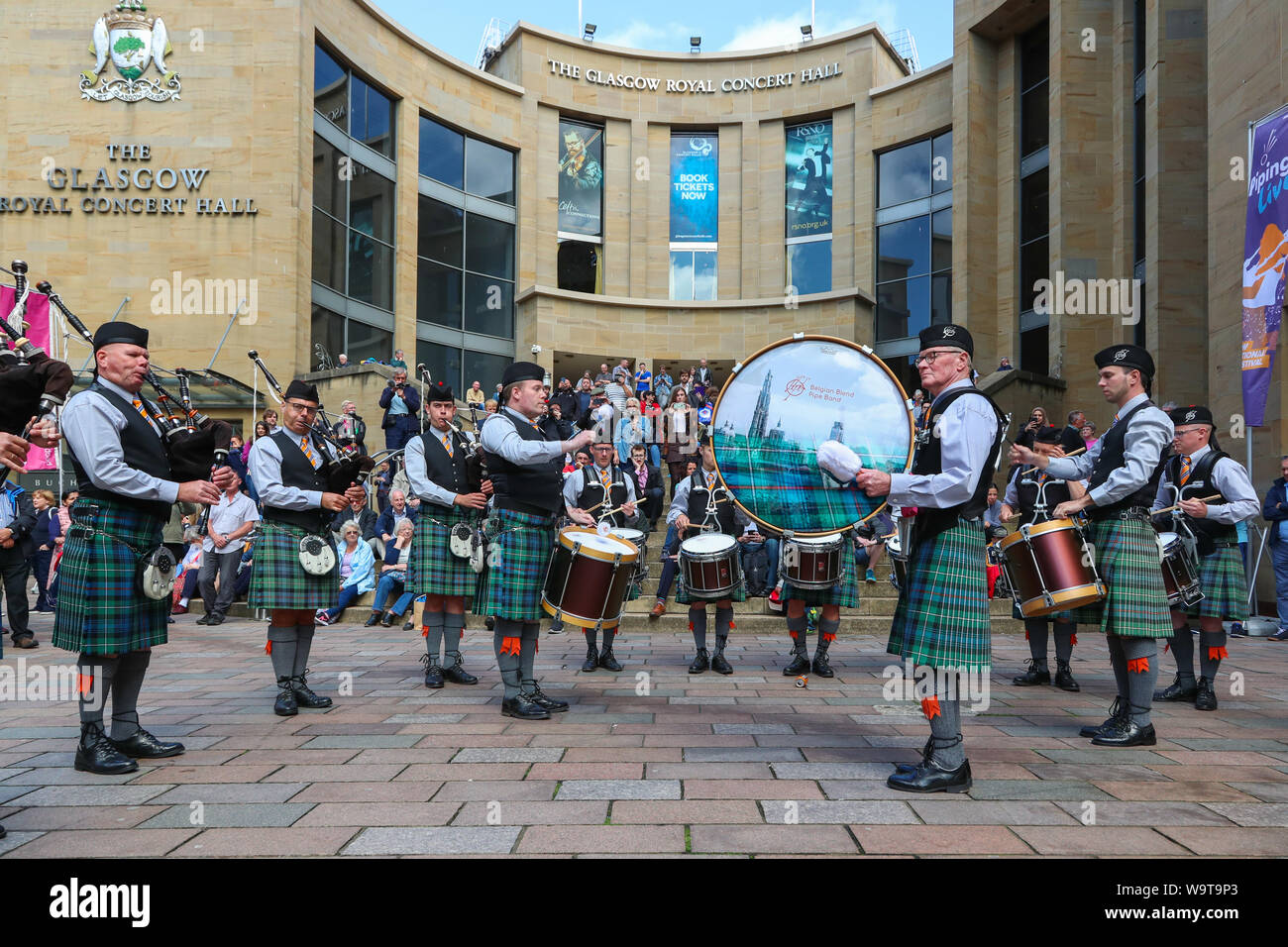 Glasgow, UK. 15 August 2019. Piping Live, thought to be the biggest