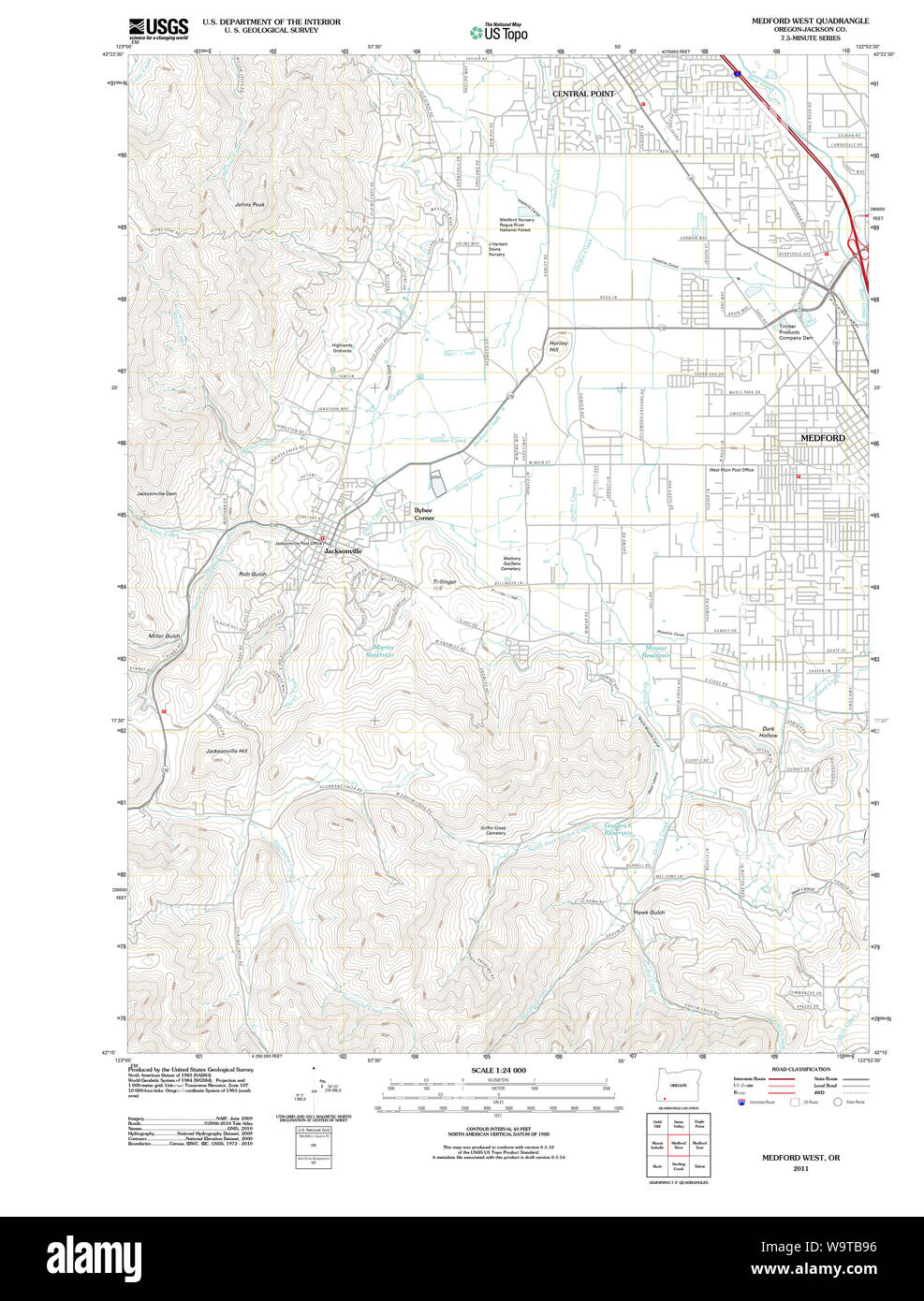 Medford Map High Resolution Stock Photography and Images Alamy