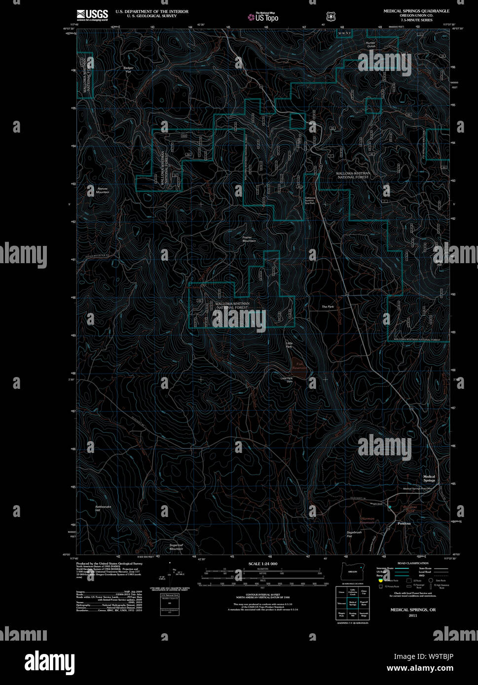 Medical springs oregon map hires stock photography and images Alamy