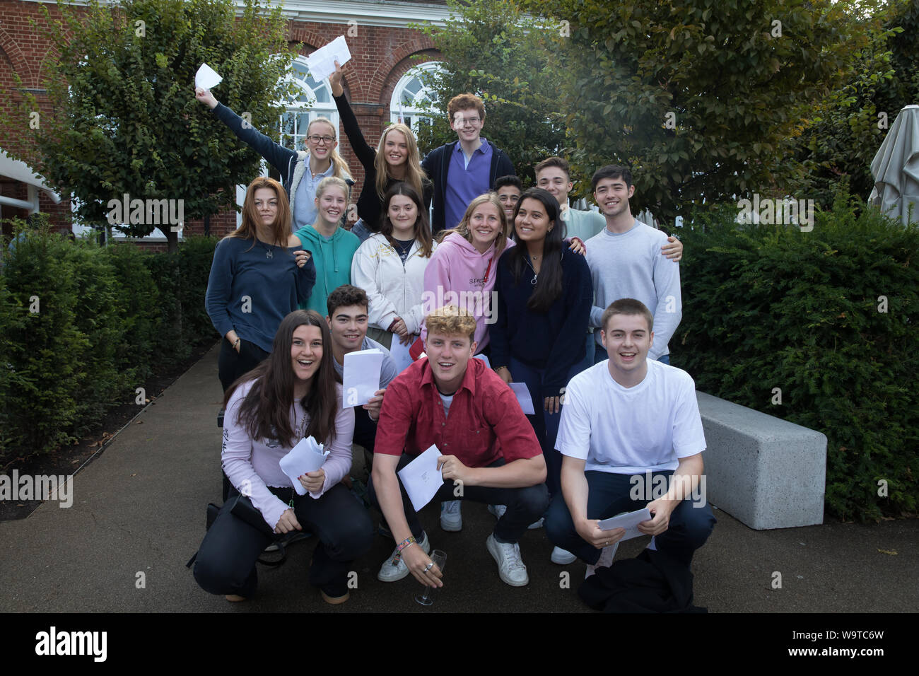 Kingston Upon Thames UK 15th August 2019 Kingston Grammar School kingston-upon-thames-uk-15th-august-2019-kingston-grammar-school