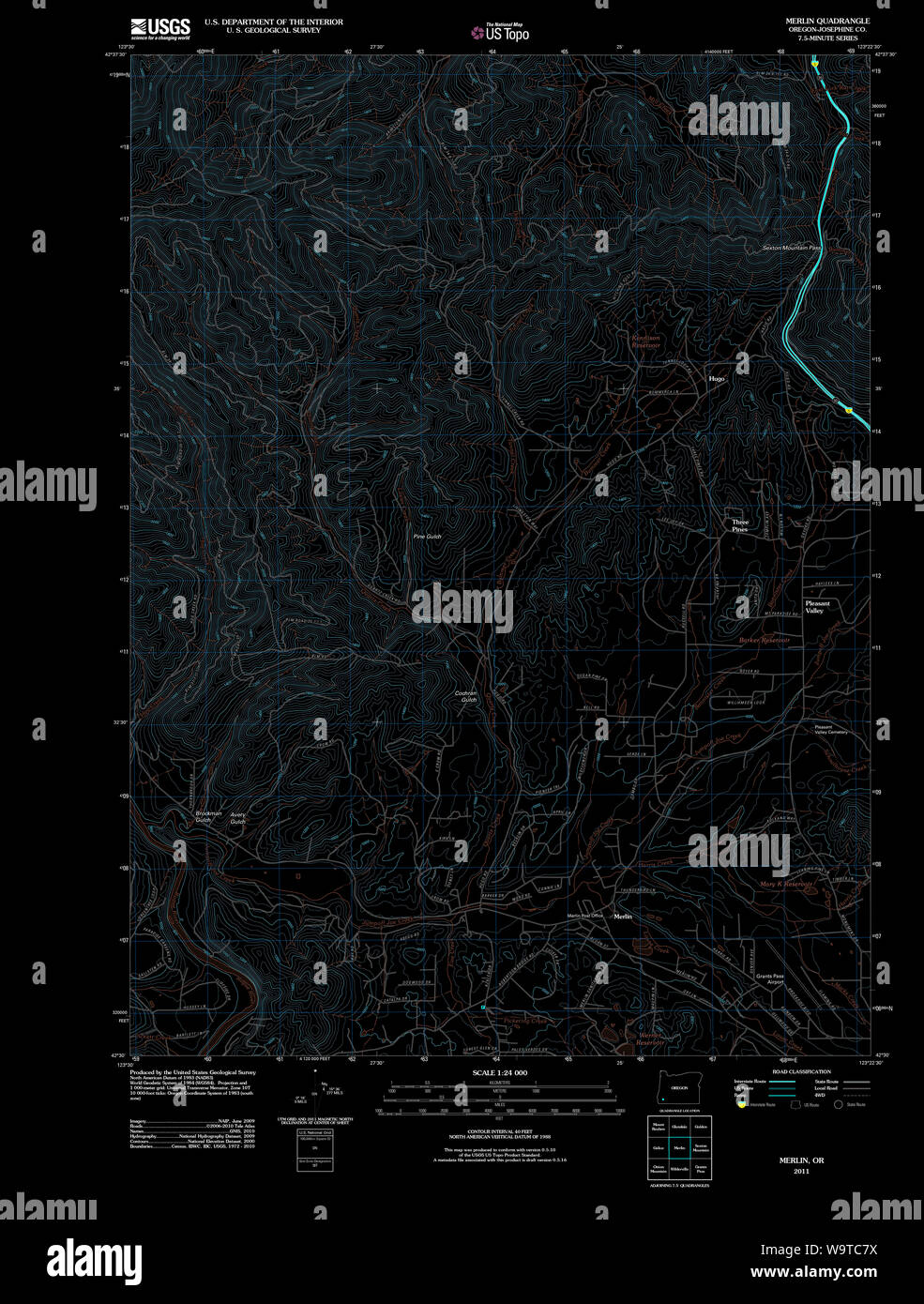 Map of merlin hires stock photography and images Alamy