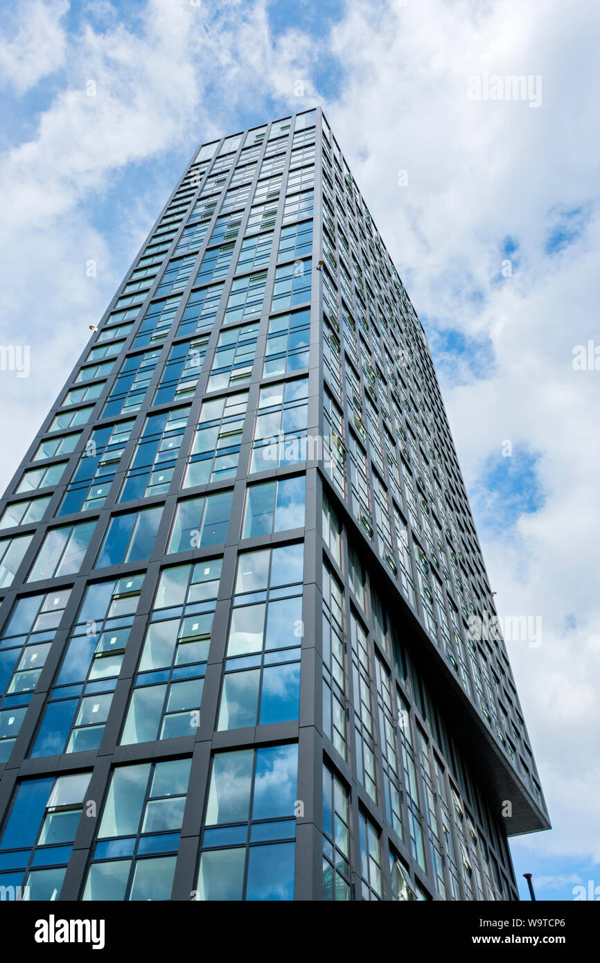 The Angel Gardens apartment blocks nearing completion Aug 2019