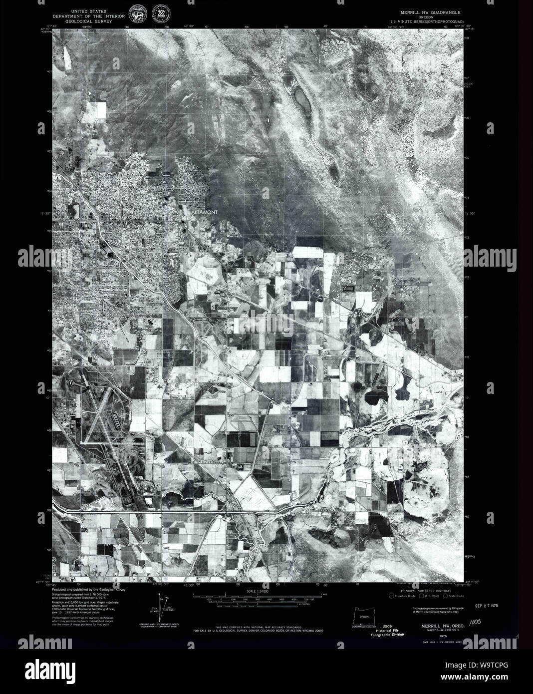 Merrill oregon map hires stock photography and images Alamy