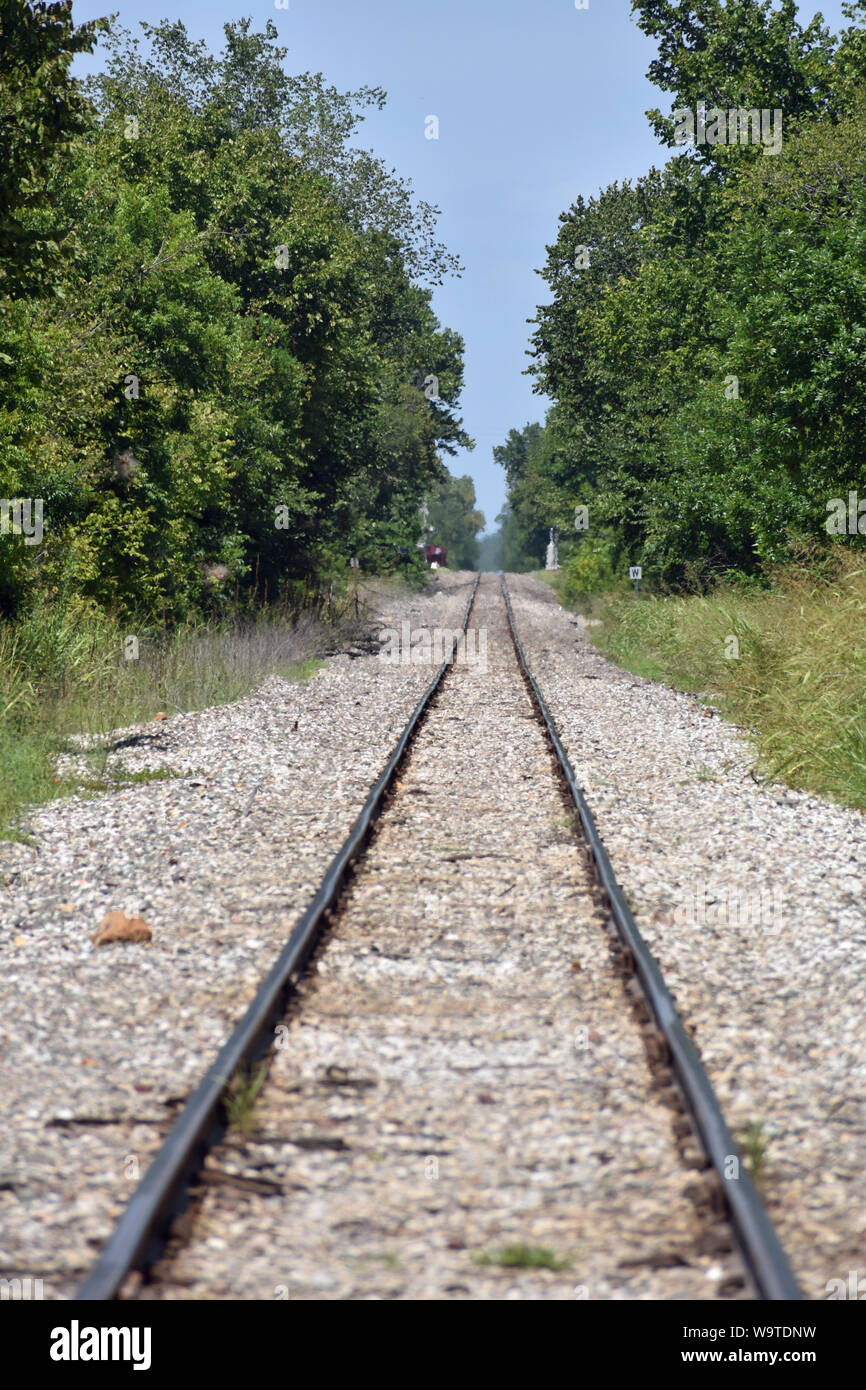 Railroad Tracks in the Country Stock Photo Alamy