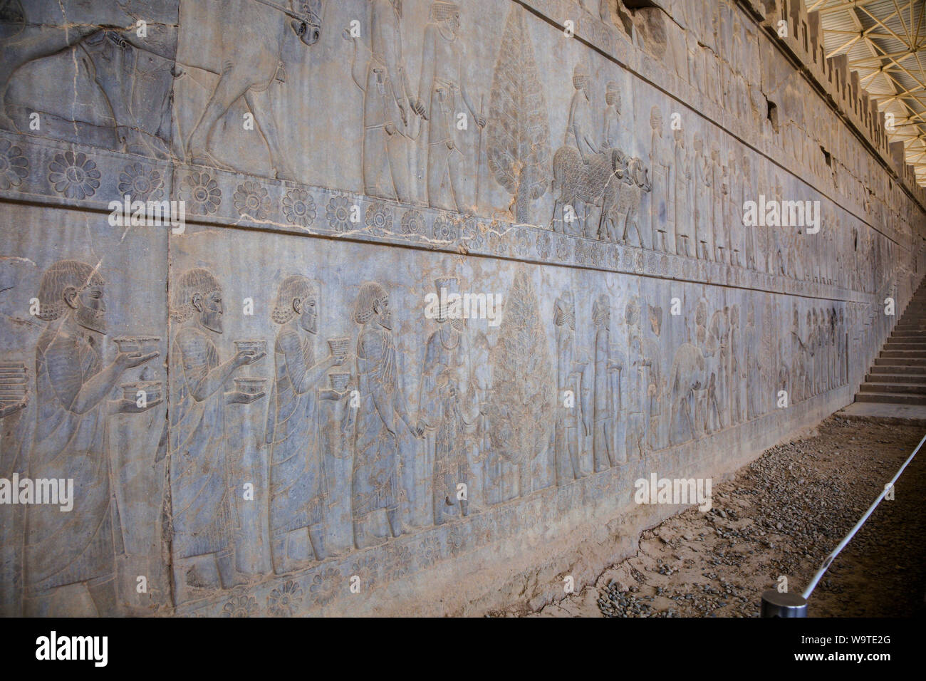 Bas-relief in the apadana palace staircase Stock Photo - Alamy