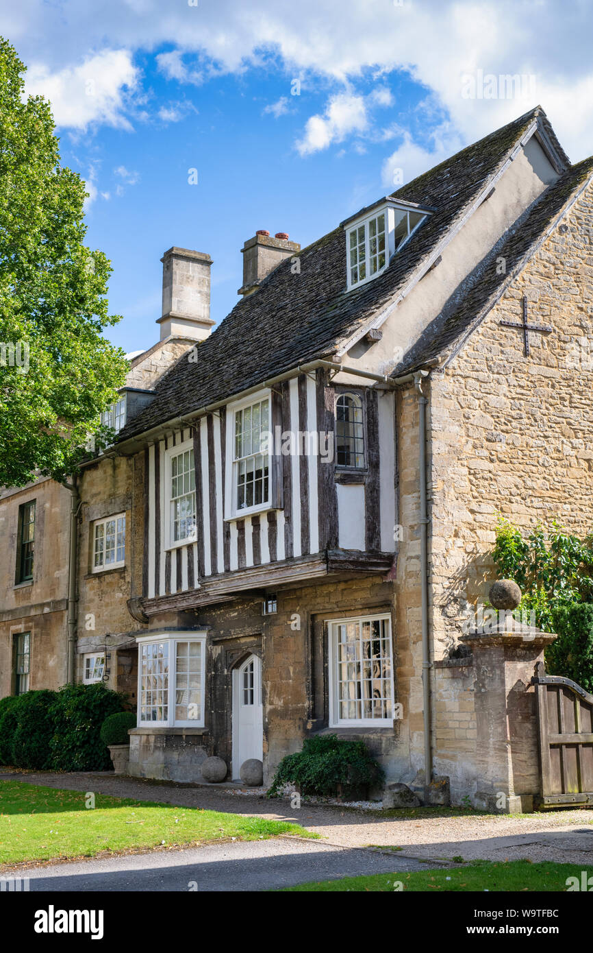 Stone and timber framed house in sheep street. Burford, Cotswolds