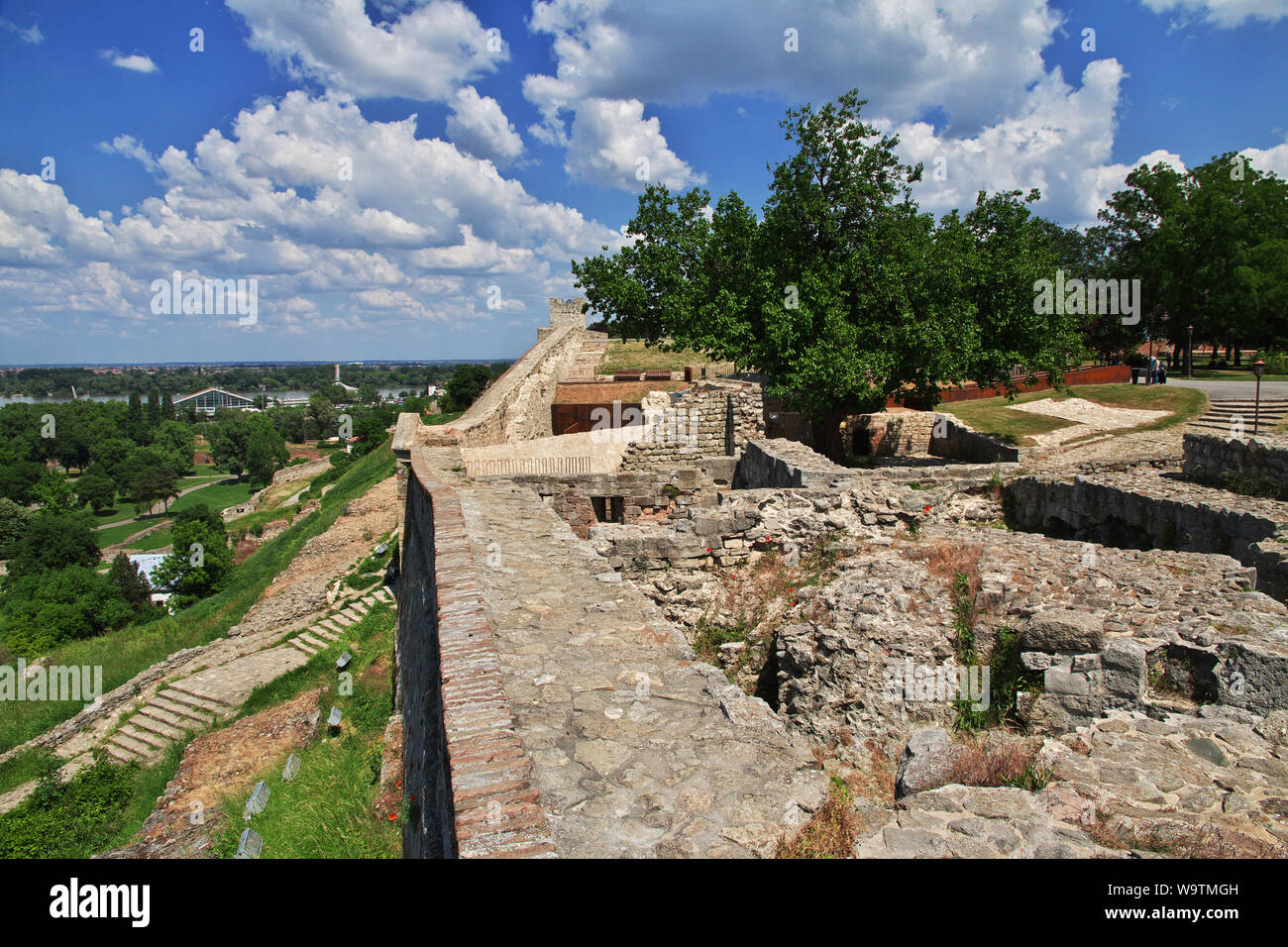 Castle in Belgrade city, Serbia Stock Photo