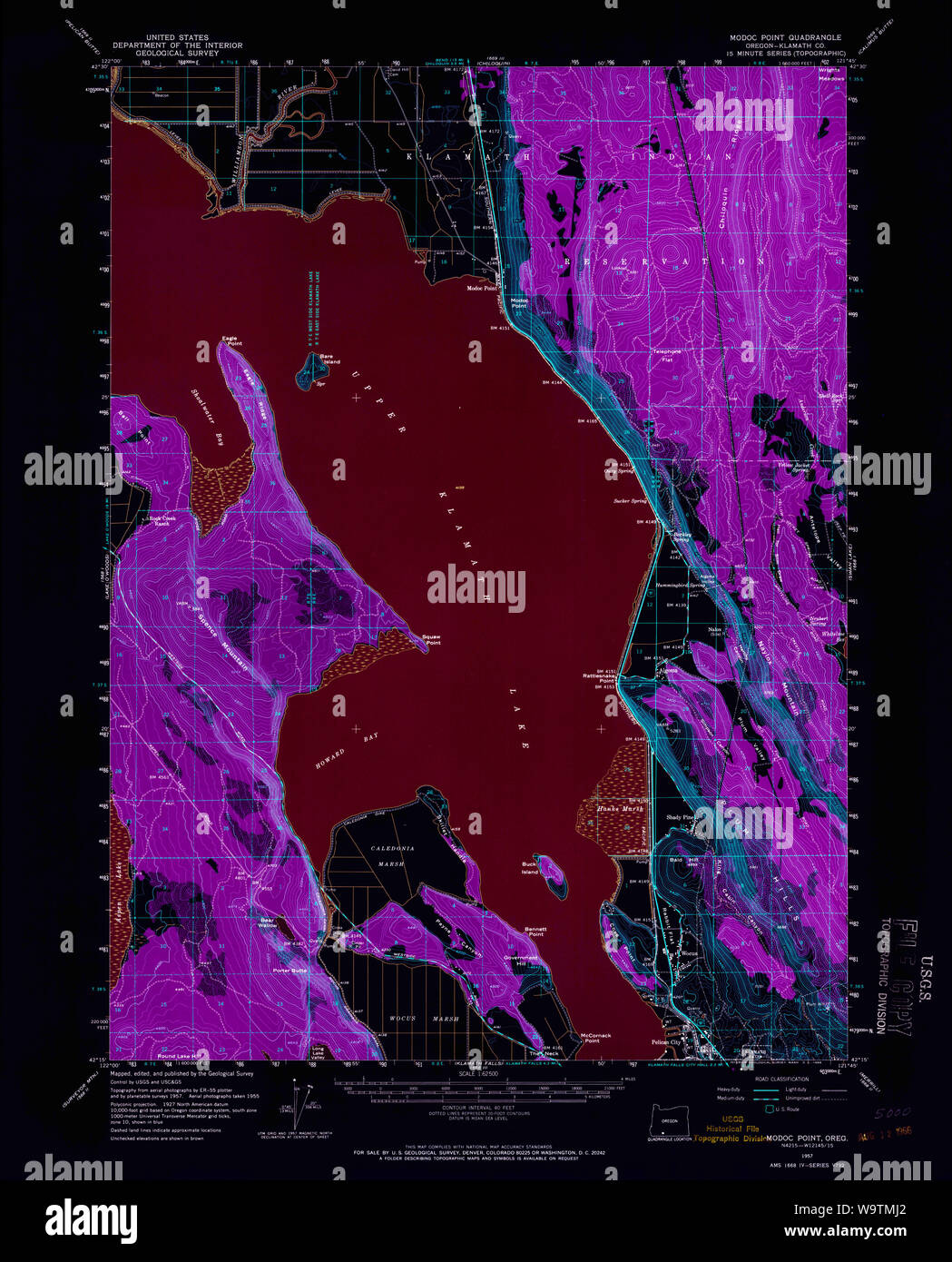 Modoc map hi-res stock photography and images - Alamy