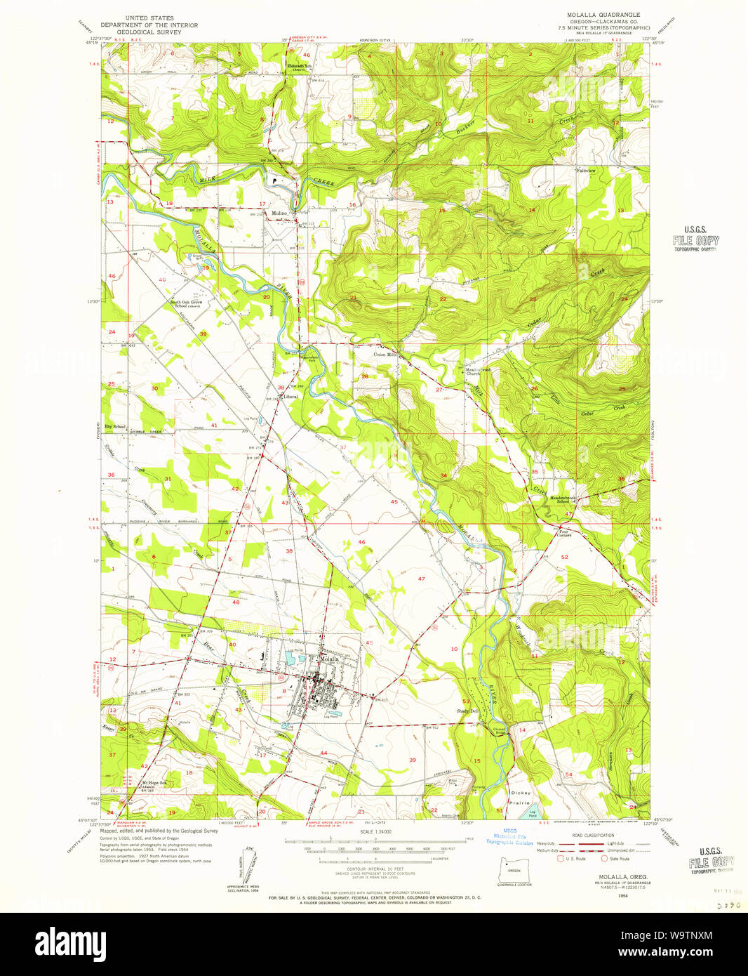 Molalla oregon map hires stock photography and images Alamy