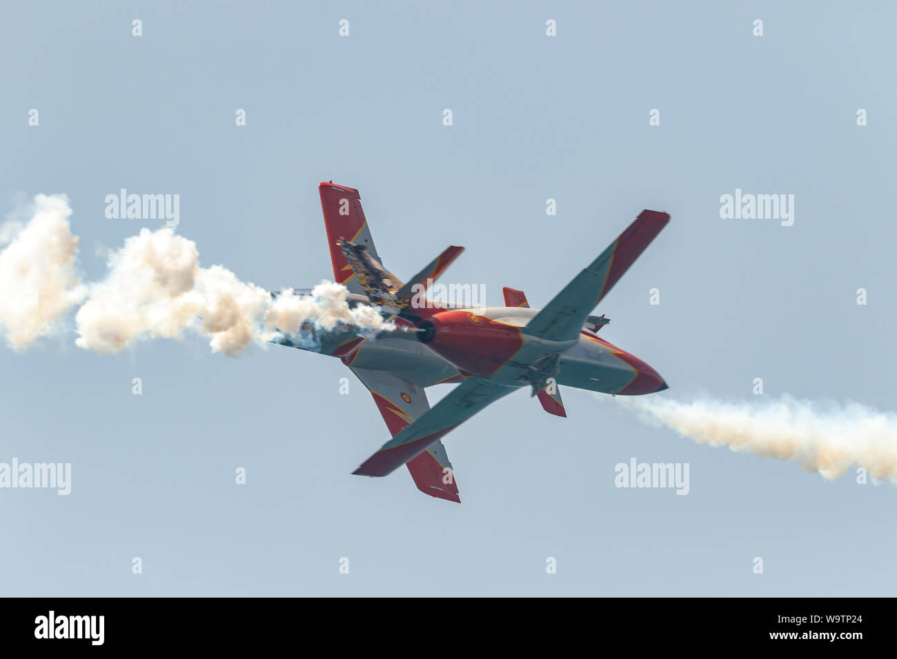 Torre Del Mar Malaga Spain Jul 27 Aircraft Casa C 101 Of The Patrulla Aguila Taking Part In A Exhibition On The 3rd Airshow Of Torre Del Mar On Jul Stock Photo Alamy Torre Del Mar Malaga Spain Jul 27 Aircraft Casa C 101 Of The Patrulla Aguila Taking Part In A Exhibition On The 3rd Airshow Of Torre Del Mar On Jul Stock Photo Alamy