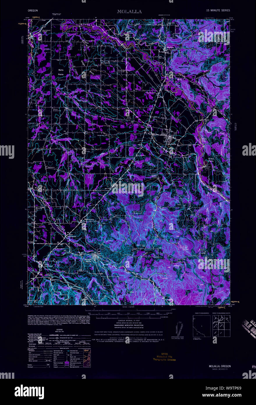 Molalla oregon map hires stock photography and images Alamy