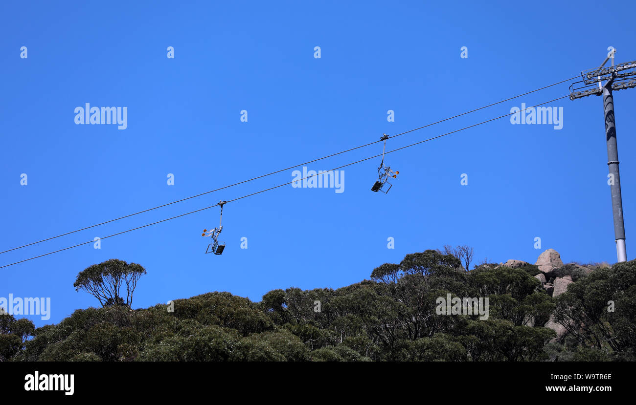 Chair lift cable car mountain railway in the mountains Stock Photo Alamy