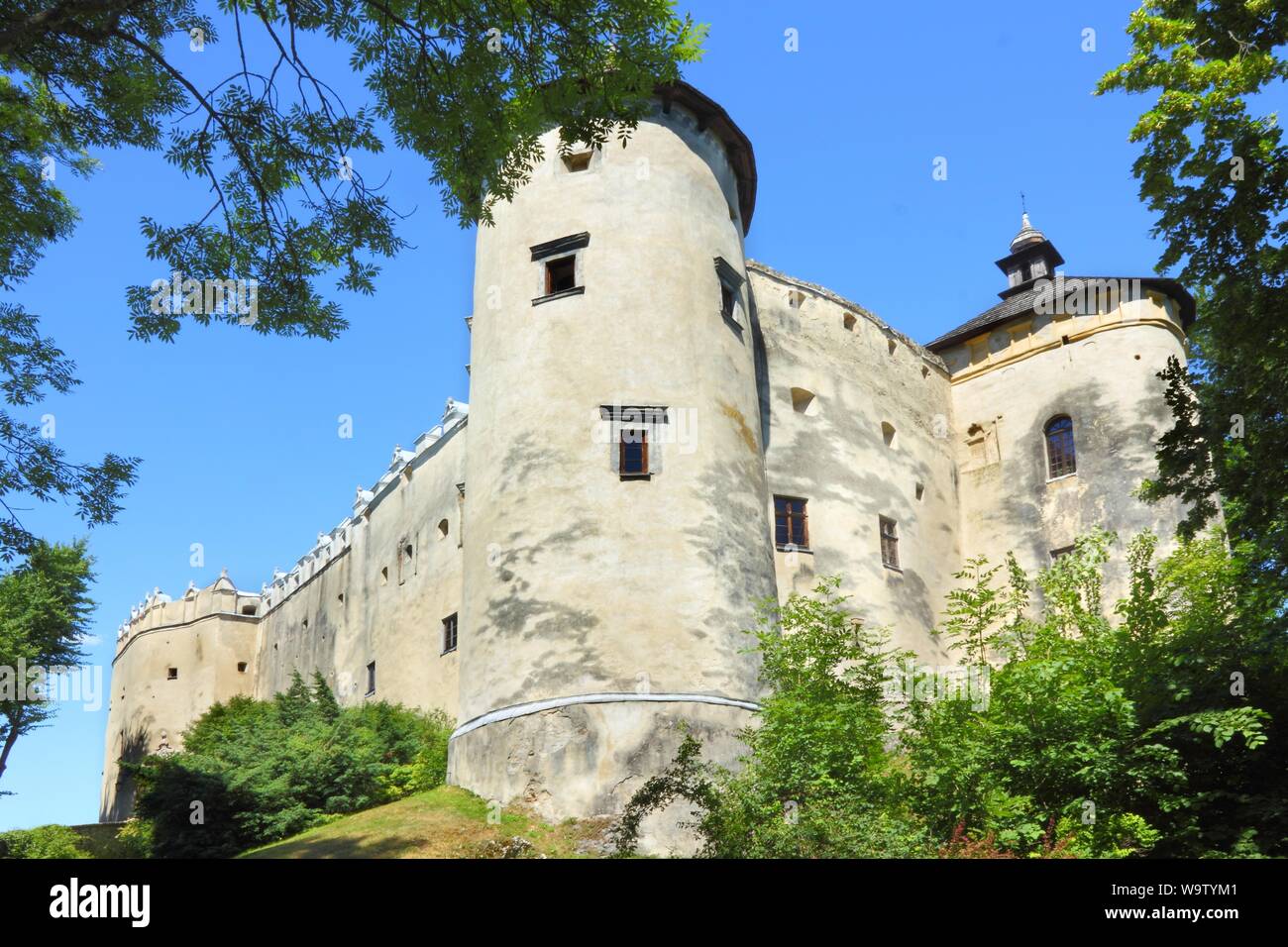 Niedzica castle in Poland Stock Photo