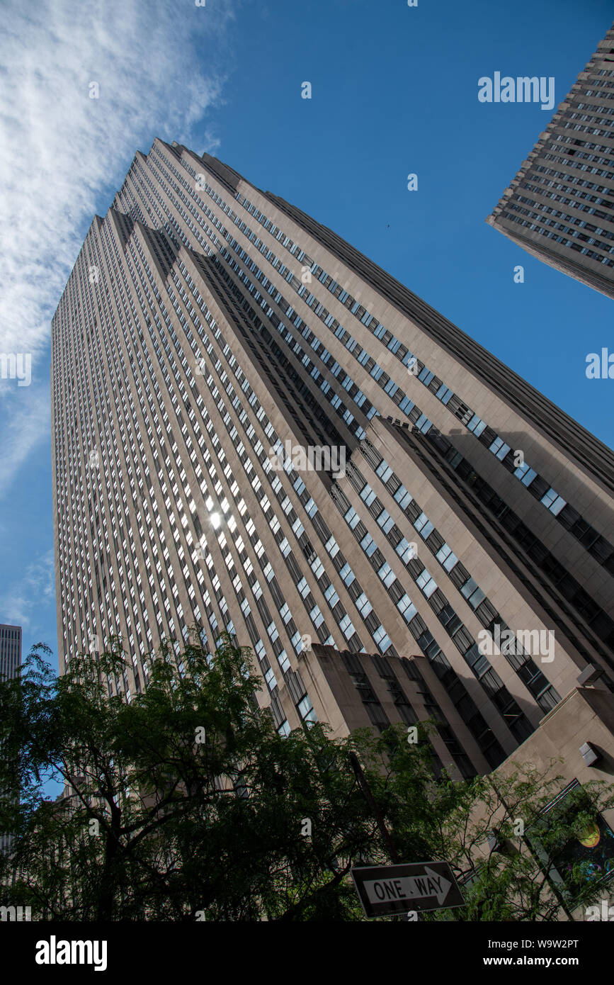 The Rockefeller Center with the Rockefeller plaza in the heart of ...